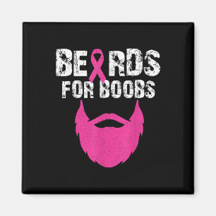 Beards For S Breast Cancer Awareness Tee Magnet