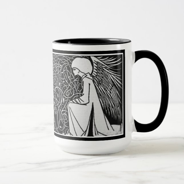 Beardsley Angels Art Nouveau Mug (Right)
