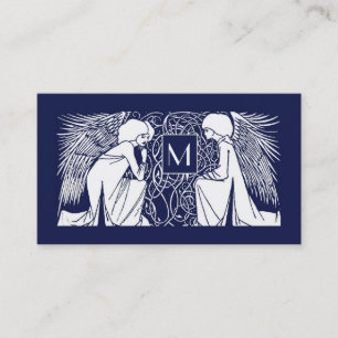Beardsley Angels Monogram Mummy Calling Card