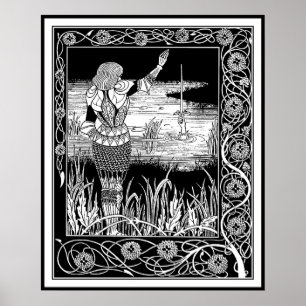 Beardsley - Excalibur - King Arthur Art Poster