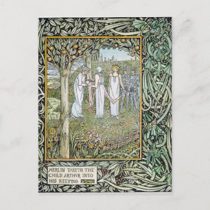 Beardsley: Morte D'Arthur Postcard