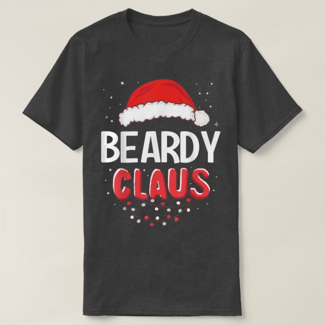 Beardy Santa Claus Christmas Matching Costume  T-Shirt (Design Front)