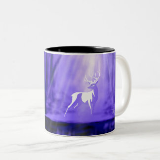Bearer of Wishes - White Stag Two-Tone Coffee Mug