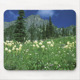 Beargrass at Eunice Lake, Mt. Rainier NP, WA, Mouse Pad