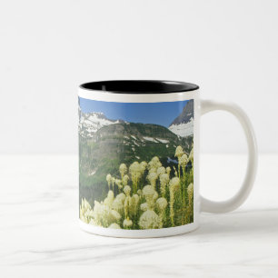 Beargrass near Logan Pass in Gacier National Two-Tone Coffee Mug