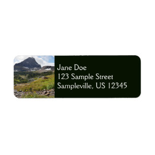 Bearhat Mountain and Glacial Stream Return Address Label