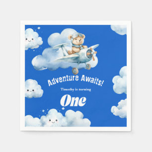 Bearing Wings: Teddy's First Birthday Expedition Napkin