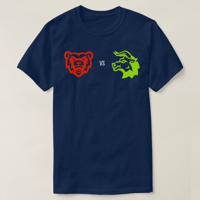 Bearish vs bullish market T-Shirt (Design Front)