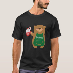 Bearista Holiday Coffee Shop Bear Barista Cafe Bea T-Shirt