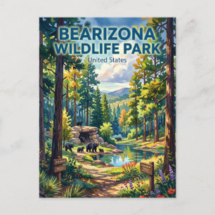 Bearizona Wildlife Park Arizona Postcard