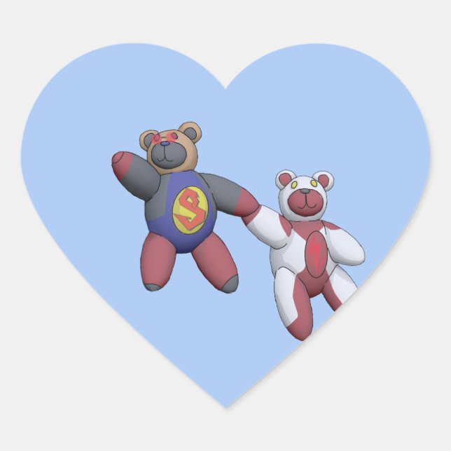 BearKon Heart Sticker (Front)