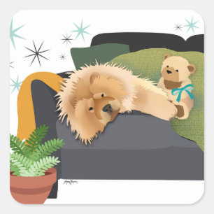 BEARLY AWAKE - Chow stickers