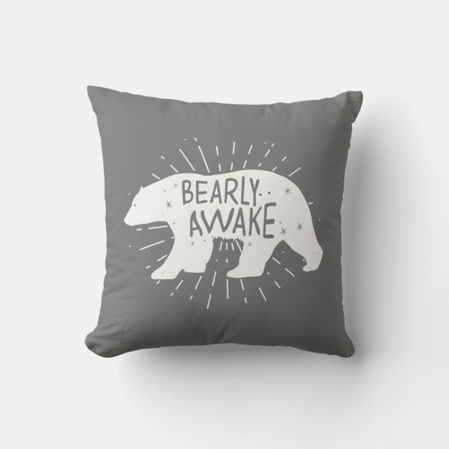 Bearly Awake Cushion (Front)
