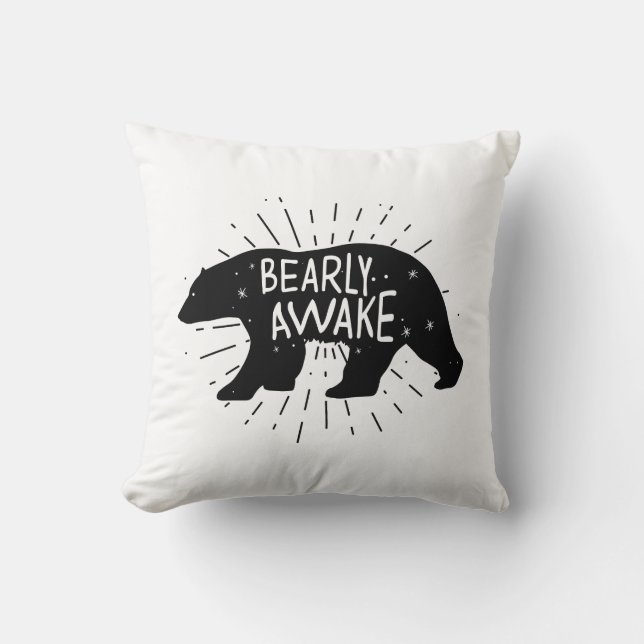 Bearly Awake Cushion (Front)