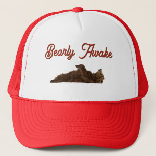 Bearly Awake Funny Trucker Hat