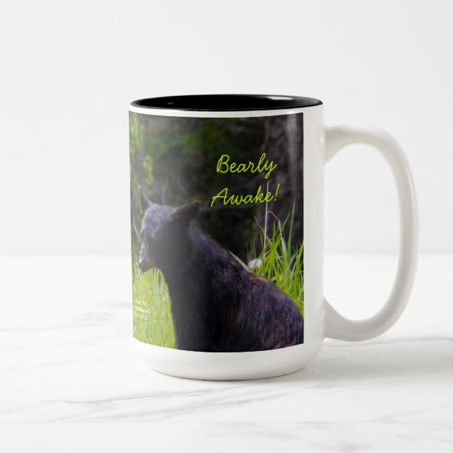 Bearly Awake Two-Tone Coffee Mug (Right)