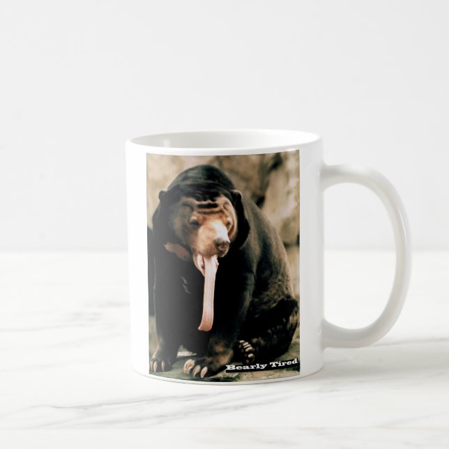 Bearly Tired Coffee Mug (Right)