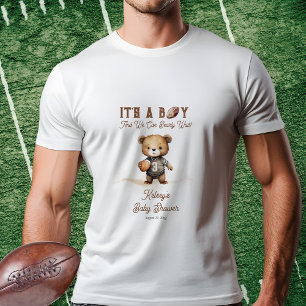 Bearly Wait American Football Baby Shower  Tri-Blend Shirt