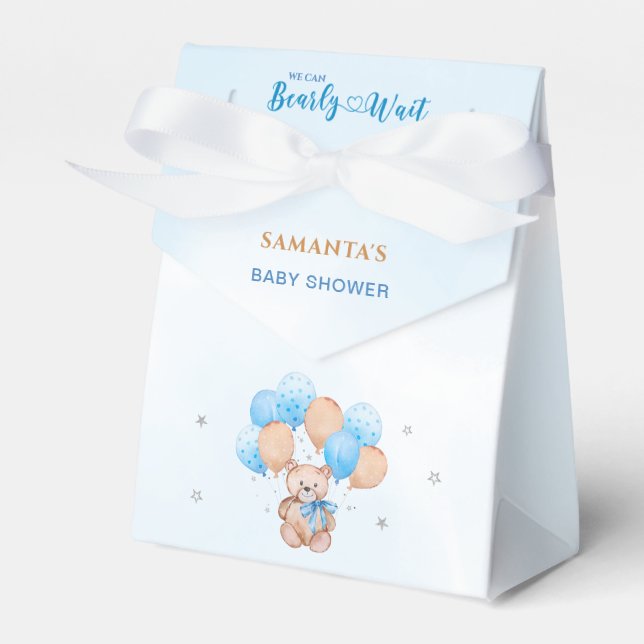 Bearly Wait Baby Shower Favour Box (Front Side)