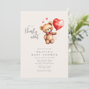 Bearly Wait Baby Shower Invitation