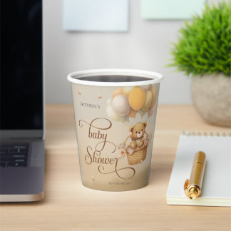 Bearly wait baby shower  paper cups
