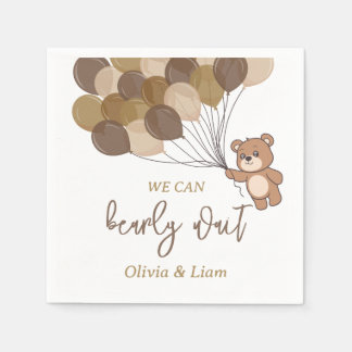 Bearly Wait - Baby Shower Paper Napkin