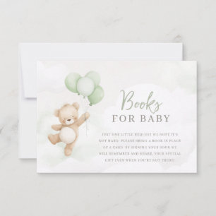 Bearly Wait Baby Shower Sage Bear Books For Baby Invitation