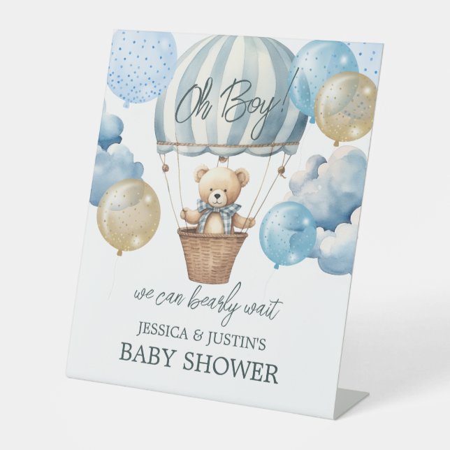 Bearly Wait Baby Shower Welcome Sign (Front)
