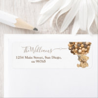 Bearly Wait Boho Balloon Neutral Baby Shower Book