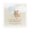 Bearly Wait Dusty Blue Teddy Bear Napkins