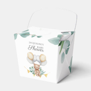 Bearly Wait Eucalyptus Balloons Bear Baby Shower Favour Box
