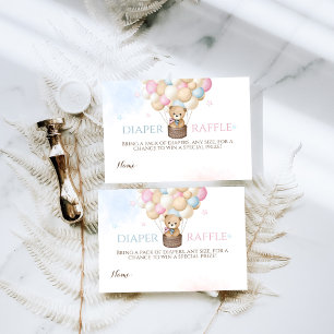 Bearly Wait Gender Reveal Bear Baby Shower Book Enclosure Card