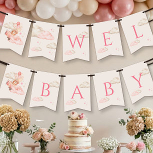 Bearly Wait Girl Baby Shower Bunting