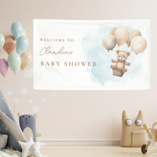 Bearly Wait Neutral Baby Shower Banner (Bearly Wait Baby Shower Banner)