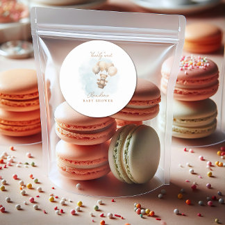 Bearly Wait Neutral Baby Shower Classic Round Sticker