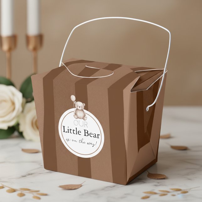 Bearly Wait Neutral Teddy Baby Shower Favour Box (Creator Uploaded)