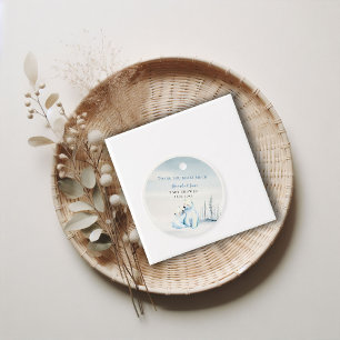 Bearly Wait Polar Mama Bear Cub Baby Boy Shower Favour Tags