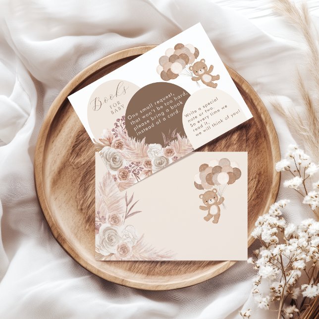 Bearly Wait Teddy Bear Neutral Books for Baby Enclosure Card (Creator Uploaded)