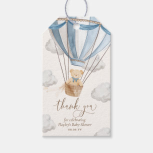 Bearly Wait Teddy Bear Thank You Baby Shower Gift Tags