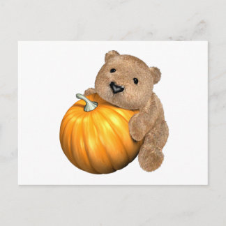 BearPumpkin Postcard
