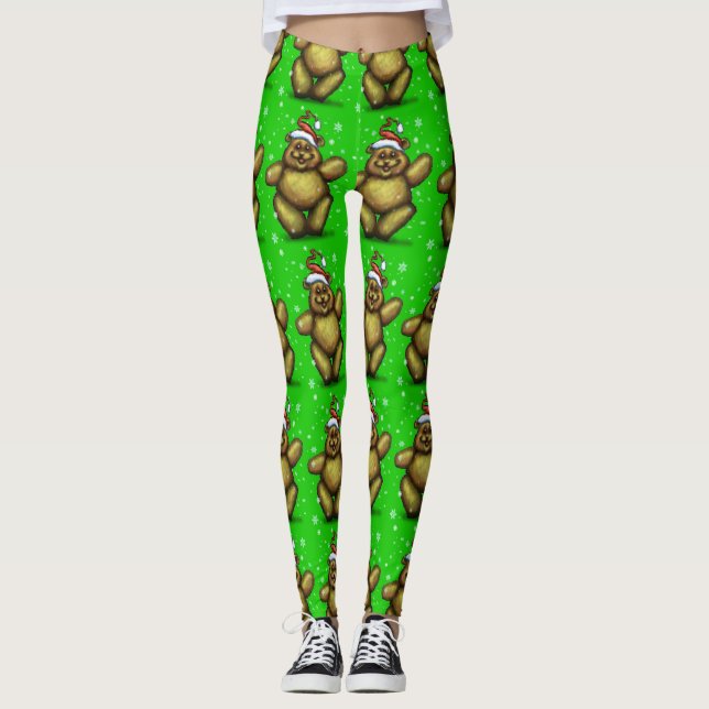 Bearry Christmas Leggings (Front)