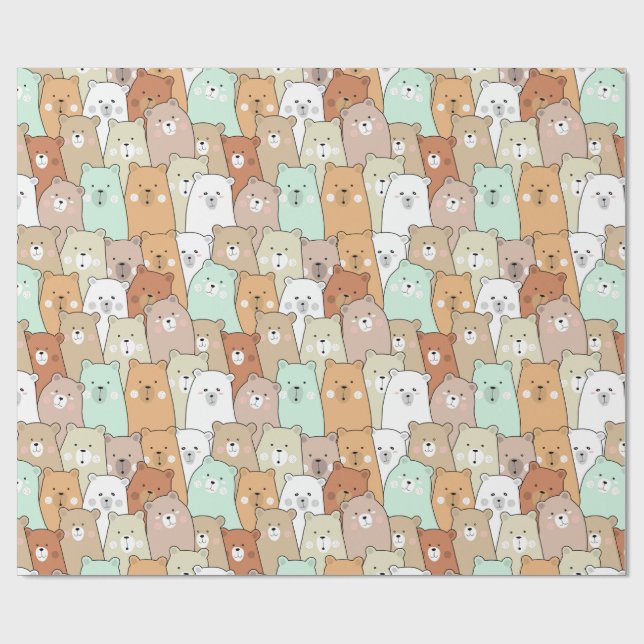 Bears & Bears Wrapping Paper (Flat)