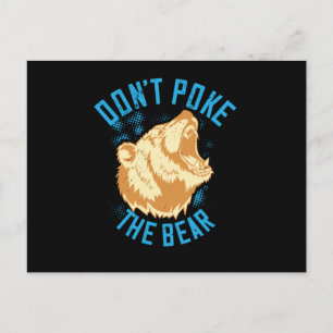 Bears - Don't Poke The Bear Postcard
