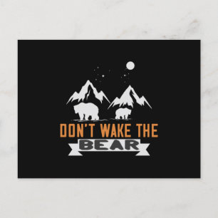 Bears -  Don't Wake The Bear Postcard