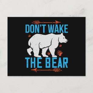 Bears - Don't Wake The Bear Postcard