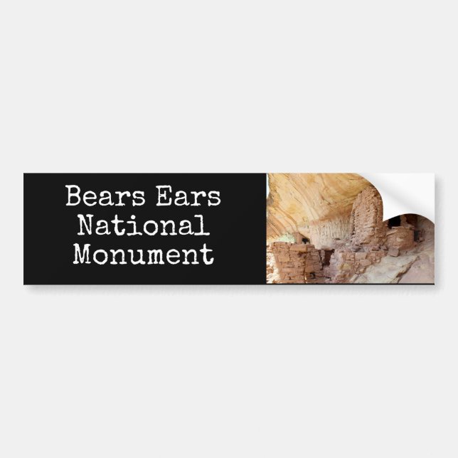 Bear's Ears National Monument Bumper Sticker (Front)