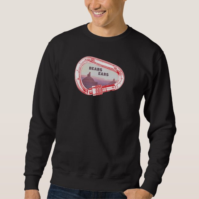Bears Ears Rock Climbing Carabiner Sweatshirt (Front)