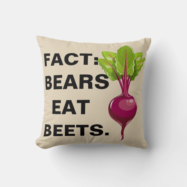 Bears Eat Beets Cushion (Front)