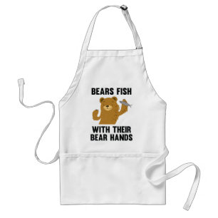 Bears Fish With Their Bear Hands Standard Apron