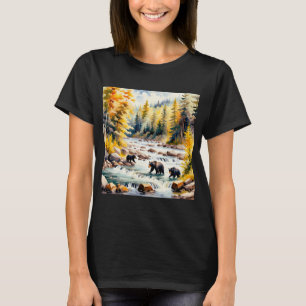 Bears Fishing v2 T-Shirt